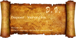 Depner Veronika névjegykártya